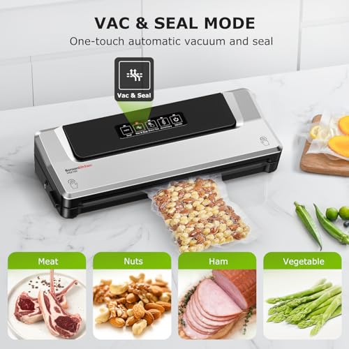 Compact Vacuum Sealer Machine with 4 Modes for Food Preservation