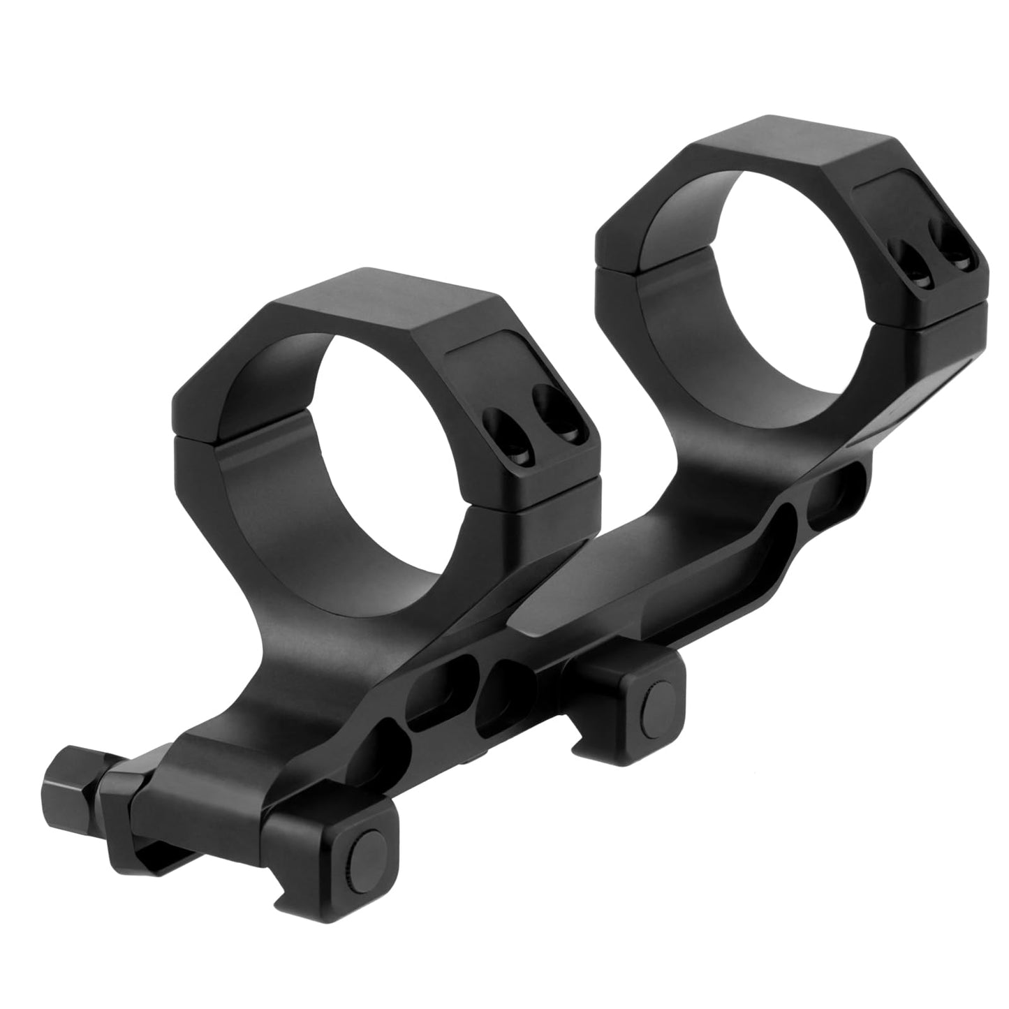 FOCUHUNTER 34mm Scope Mount, Cantilever Picatinny Scope Mount Fit 21mm Picatinny Rail, 1.62 inch Center Height, Slim Profile Offset Dual Ring One-Piece Mount for 34mm Diameter Scope Tube, Aluminum