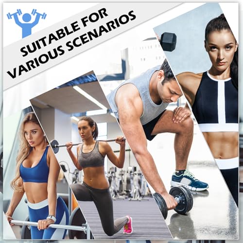6 Pcs Anti-Slip Workout Grips for Weightlifting - Ergonomic Rubber