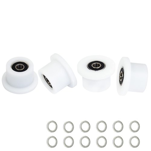 Total Gym Wheels/Rollers Replacement for Models 1000 1100, 1400, 1500, 1600, 1700, 1800, 1900, Achiever, Force, Gold, Max, Platinum, Platinum Plus, Pro, Supra, Supreme, Ultima, Ultra, XLI (4Pack)