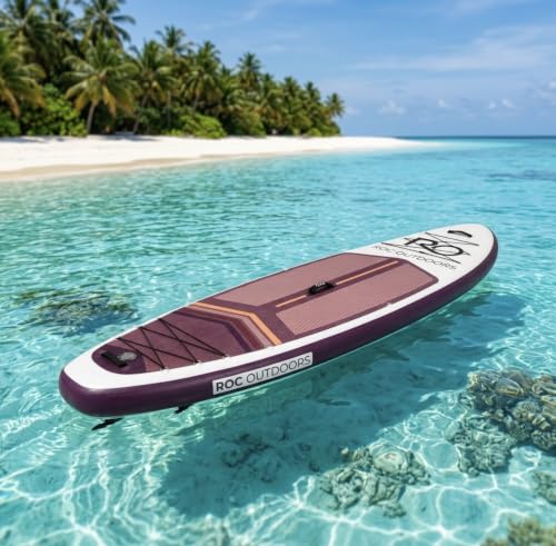 Inflatable Stand Up Paddle Board 10' 6" - Wide Stable Design, Non-Slip Deck - Vesper