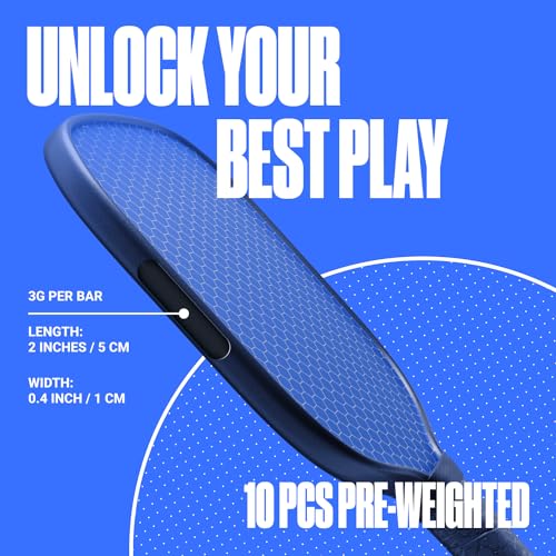 Pickleball Paddle Lead Tape - 3g Weighted Bars with 3M Adhesive