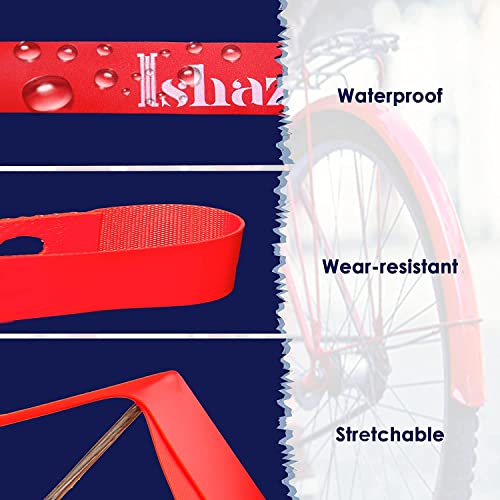 Bicycle Rim Strip 26" x 20mm - Pack of 2 Red Tubeless Liner 700C x 16mm