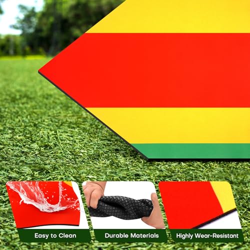 Baseball Home Plate Training Mat 16.93" - Multi-Zone Strike Practice