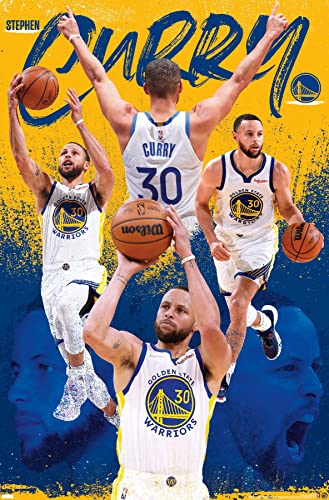 NBA Golden State Warriors Stephen Curry Wall Poster - Unframed 34"L x 22.4"W