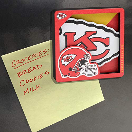 Kansas City Chiefs 3D Logo Magnet - Official NFL Team Design