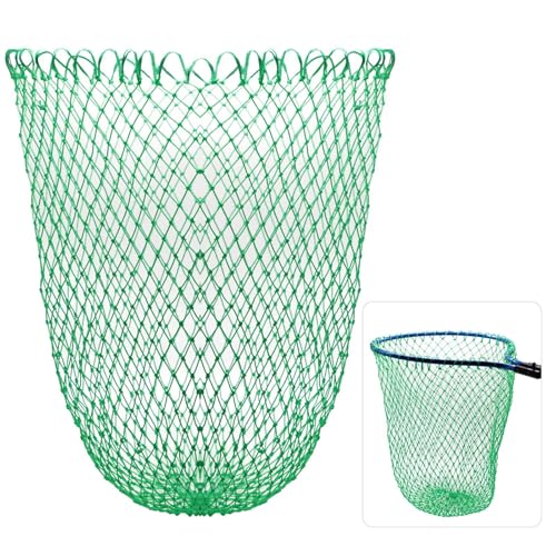 Fishing Net Replacement - Foldable Nylon Landing Net 13.78" Dia - Green