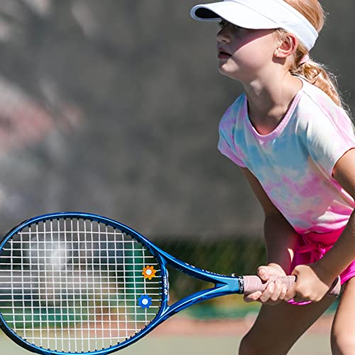 Tennis Racket Vibration Dampeners - 6 Pcs Colorful Flower Pattern