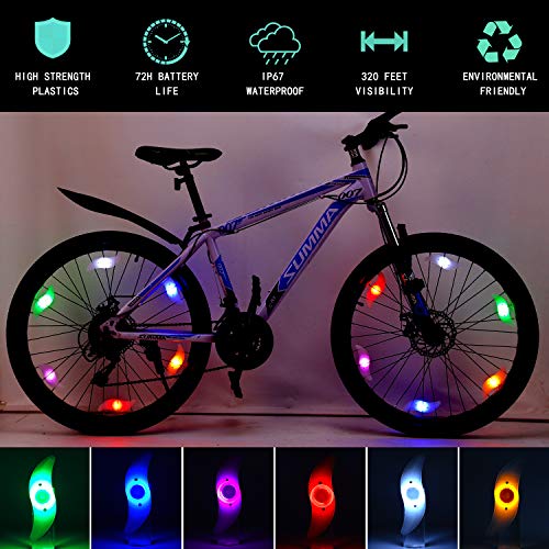 Bike Wheel Spoke Lights 6-Pack - Multi-Color with 3 Modes
