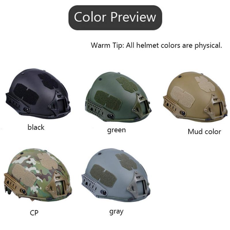 Two-in-one Outdoor Airsoft Tactical Helmet Field Equipment Helmet, Adjustable ABS Protective Helmet