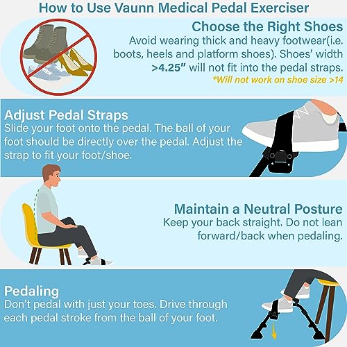 Under Desk Bike Pedal Exerciser with LCD Display - Mini Cycle for Home Office & Physical Therapy