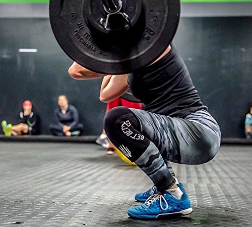 Bear KompleX Knee Sleeves for Men & Women - 5mm Compression & Heat Retention Neoprene Compression Knee Brace for Weightlifting, Squats & Powerlifting