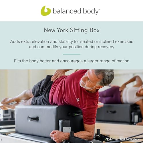 Pilates Sitting Box for Home Workouts & Studio Use - 15" x 27"
