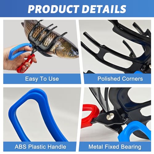 3 Claw Fish Gripper, 2026 Upgraded Metal Fishing Pliers