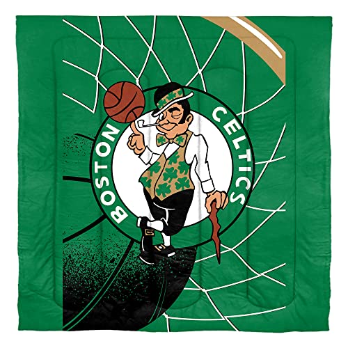 Boston Celtics NBA Comforter Set - Soft Bedding Set with Shams - Full/Queen