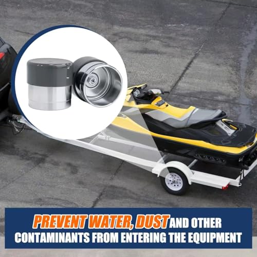 Trailer Bearing Dust Cap Protector for Bearing Buddy – 2 Pack, Stainless