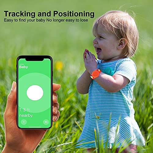 Kids Wristband for AirTag - 2 Pack Adjustable Anti-Lost Bracelet - RainbowA & RainbowB