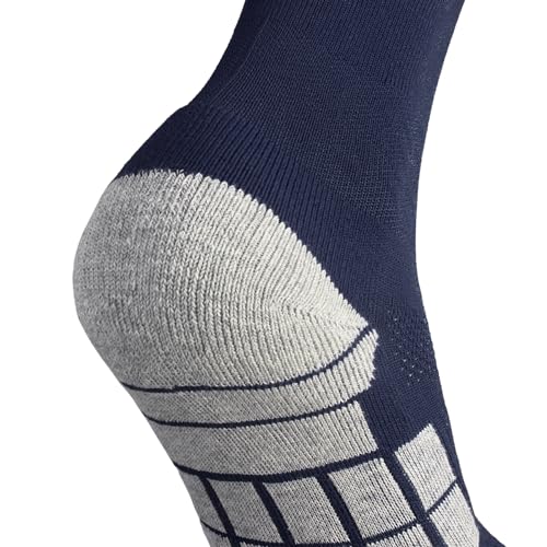 Navy Blue Soccer Socks - Knee High Team Sport Socks for Kids & Adults - 1 Pair - X-Small
