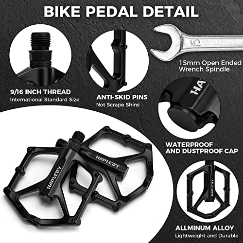Premium 9/16 Inch Bike Pedals - Lightweight, Anti-Skid Design