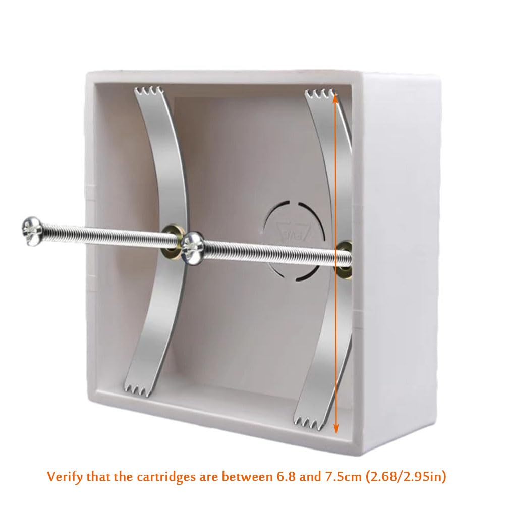 20Pcs Concealed Box Repairer Wall Box Repairer 86 Shrapnel Restorer Repair Loose Electrical Outlets and Switches/Repair Stripped or Damaged Electrical Wall Boxes (A, 20)