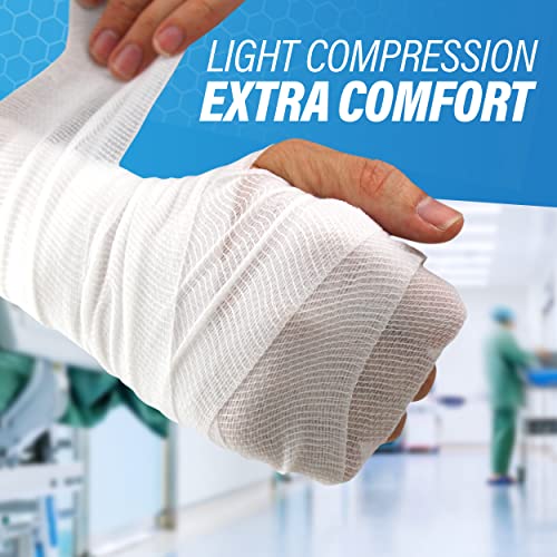 Premium Gauze Bandage Rolls 36-Pack Breathable Flexible Wound Cover 3x4.1 Yards