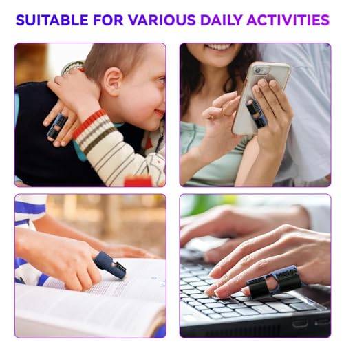 Adjustable Finger Splint for Trigger Finger & Arthritis - 2 Pack, Blue