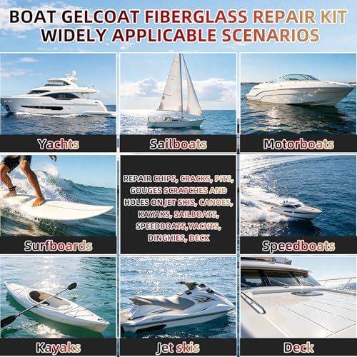 Marine Fiberglass Repair Kit - Gel Coat Repair for Boats