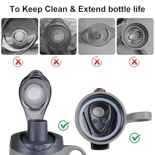 Replacement Leak Stoppers for Pogo 32oz & 40oz Water Bottles - 4-Pack