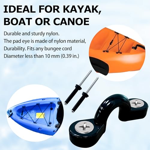 Yluvaok Kayak Handle with Rivets - Pad Eyes / 10 - Universal Boat & Canoe Accessories