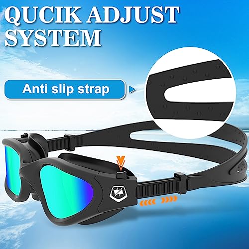 Anti-Fog Swimming Goggles with UV Protection - Clear Vision