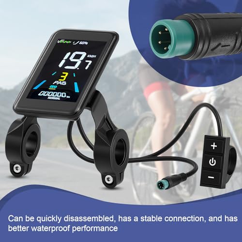 Electric Bike LCD Speedometer - 3.5 Inch Display with Walk Assist