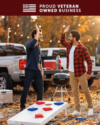 Regulation Cornhole Bags Set of 8 - Weather Resistant Duck Cloth