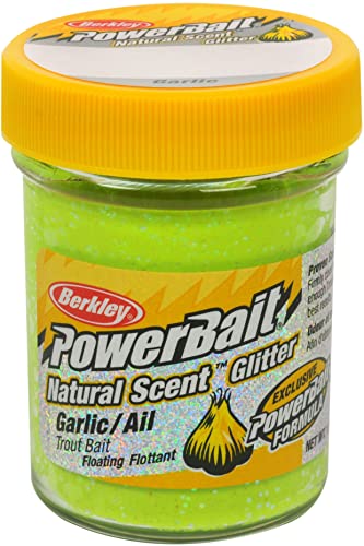 Floating Garlic Glitter Trout Fishing Dough Bait - Chartreuse