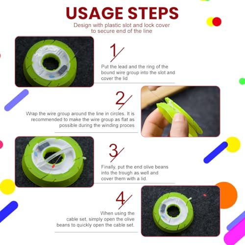 Silicone Fishing Line Storage Holders - 10 Pack Tenkara Line Keeper