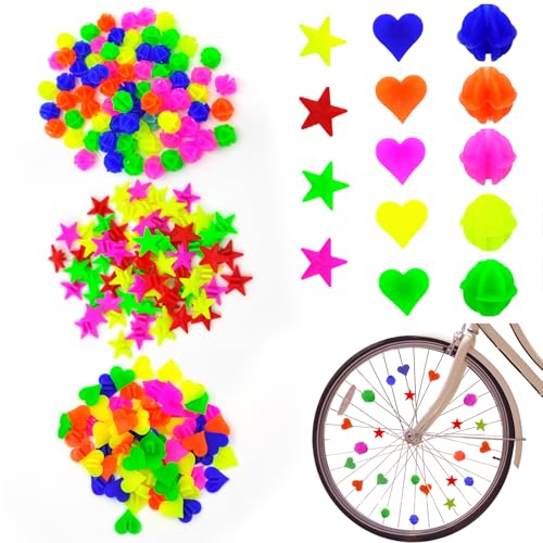 315 Pcs Colorful Bike Wheel Spoke Beads Set - Assorted Shapes