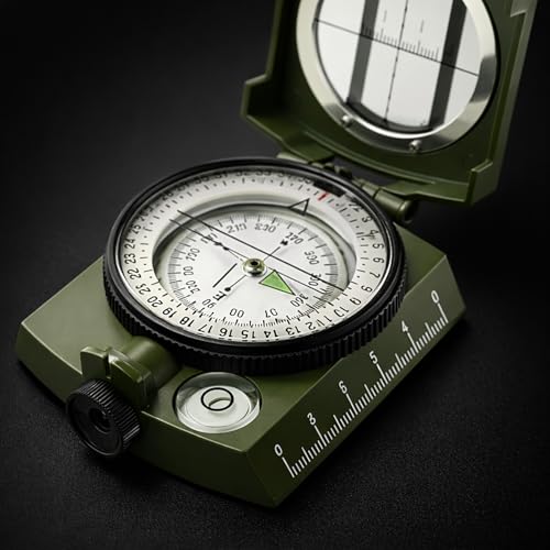 Durable Lensatic Compass for Camping & Outdoor Navigation