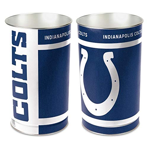 Indianapolis Colts NFL Wastebasket - 15-Inch Metal Can