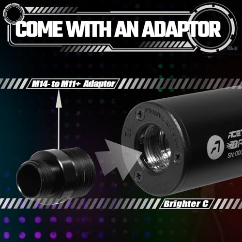 Tracer Unit for Airsoft - Brighter C Green Glow in Dark BBs - Black