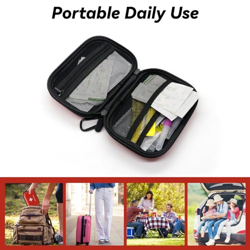 Faylapa Waterproof First Aid Kit Bag 6.2x4.7x1.9 inch Portable Emergency Medical Case for Travel Camping Boat