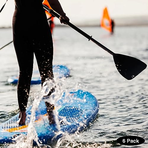 Universal Kayak Paddle Drip Rings - 6 Pack Rubber Canoe Paddle Accessories