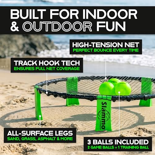 Slammo Game Set – Ultimate Roundnet Lawn and Beach Game