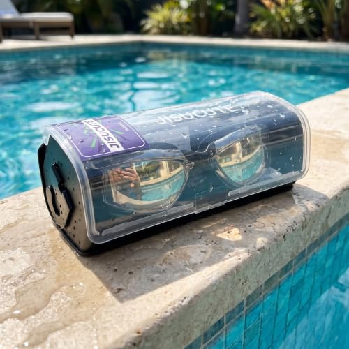 Jisucute Anti-Fog Swim Goggles for Adults with Ear Plugs - Anti-UV, Black