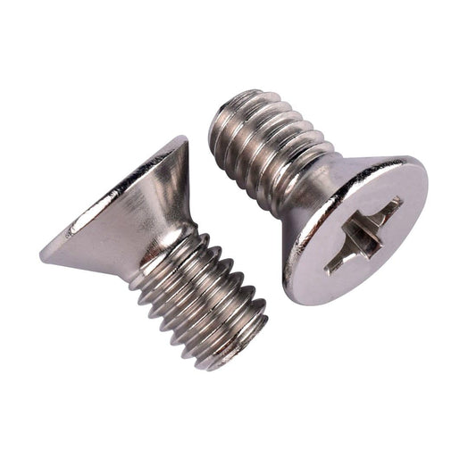 VAMUOEFL #10-32 x 3/8" Phillips Flat Head Machine Screws, Stainless Steel 304 (18-8), UNF Thread, Countersunk Head Machine Screws, 40Pcs