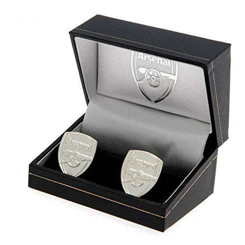 Silver Plated Crest Cufflinks - Arsenal FC