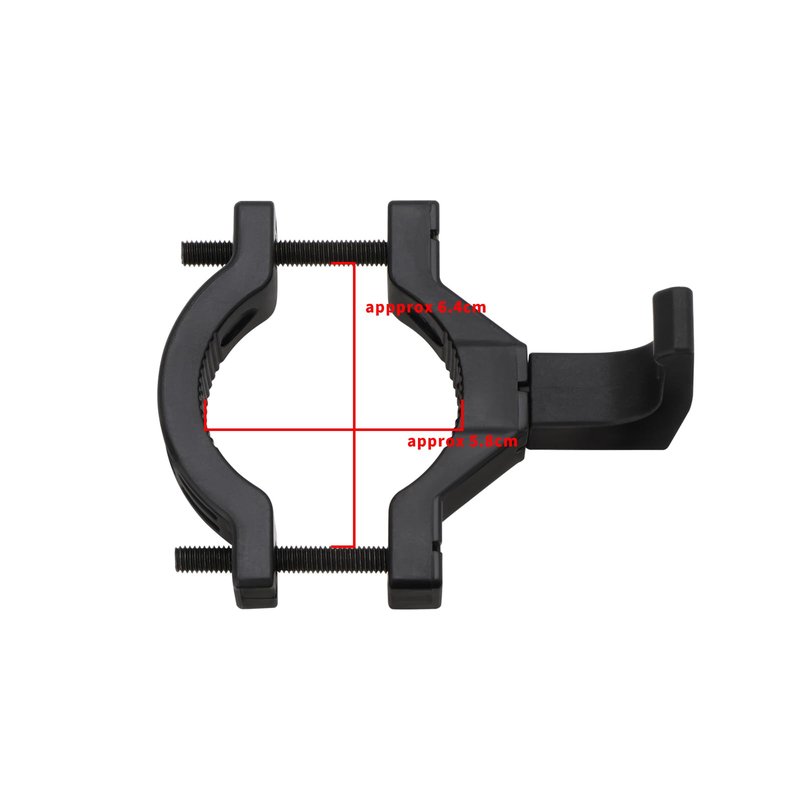 SING F LTD 1set Multifunctional Hook Bicycle Scooter Accessories for Electric Scooter Baby Stroller Motorcycle with Rod Diameter 4.0cm to 5.8cm Inside Diameter Approx 6.4cm and 5.8cm