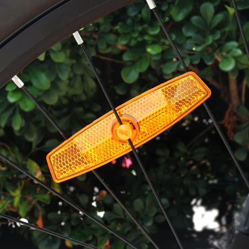 Amber Bicycle Wheel Reflectors - 2pcs Set