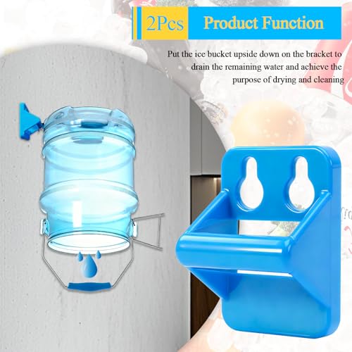 2 Pcs Ice Bucket Hanger Brackets with Screws - Fits Saf-T-Ice Tote Drying Rack