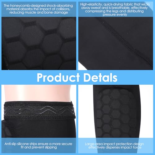 Youth & Adult Soccer Shin Guards with Honeycomb Pads - Small