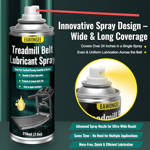 Treadmill Lubricant Spray 7.2oz - Precision Applicator, No Disassembly Needed, 1 Pack
