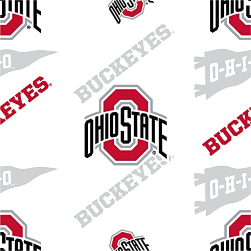 Ohio State Buckeyes Twin XL Sheet Set - NCAA Team Logo Bedding